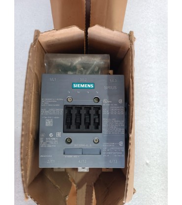 SIEMENS CONTACTOR 3RT1054-6AF36 115AMP SIEMENS CONTACTOR